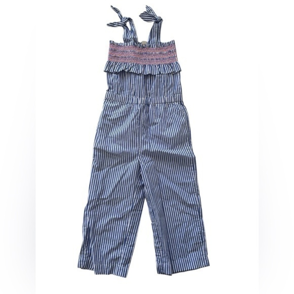 Crewcuts Blue and White Striped romper